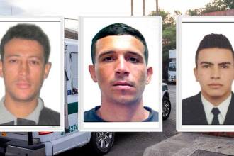 De izquierda a derecha: Yefrin Alejandro Murillo Marín, Junior José Pérez Pérez y Edison Camilo Marín Agudelo. /FOTOS: ARCHIVO Y CORTESÍA.