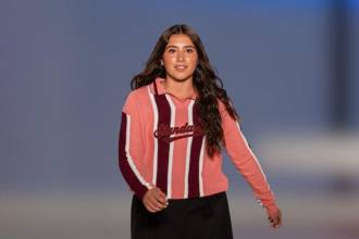 Salomé Rodríguez desfiló en uno de los eventos de Colombiamoda 2026. FOTO: INSTAGRAM @REVISTAFUCSIA
