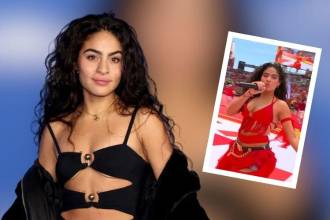 Cantando en inglés y francés, la artista de raíces colombianas sorprendió al mundo durante la ceremonia inaugural en Canadá. FOTOS: BILLBOARD Y CAPTURA DE VIDEO FIFA