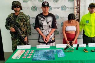 Ellos son Éver Alexis Espeleta Meza, alias el Gordo, y Diana Suley Cadavid Sánchez. /FOTO: CORTESÍA 