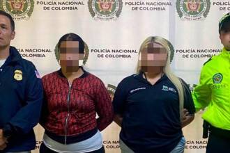Las mujeres fueron capturadas el pasado mes de mayo tras ser señaladas de abusar de sus hijas de 8 y 10 meses de edad. FOTO: ALCALDÍA DE MEDELLÍN