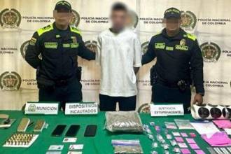 Ocho personas fueron capturadas durante cinco allanamientos simultáneos. / FOTO: ALCALDÍA DE MEDELLÍN 