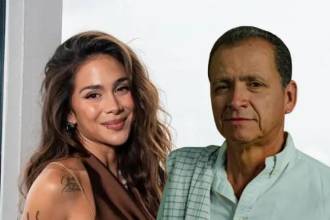 Greeicy Rendón y su papá Luis Alberto. FOTO: REDES SOCIALES