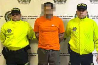 Alias Amaury fue capturado en Medellín. FOTO: CORTESÍA POLICÍA NACIONAL