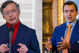 La denuncia ha escalado el conflicto que ya venía tensionándose entre Petro (der.) y Noboa (izq.) FOTO: REDES SOCIALES. 