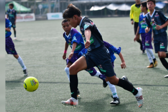 Partido en el Babyfútbol Colanta. /FOTO: CORTESÍA