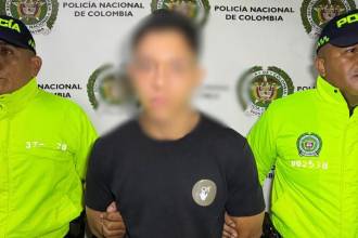 Diego Alejandro Galicia Jaramillo, de 18 años, fue capturado por funcionarios de la Sijín de la Policía Metropolitana. FOTO: POLICÍA 