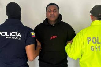 Capturado cabecilla de organización criminal buscado en Ecuador. FOTO: MINISTERIO DEL INTERIOR ECUADOR 