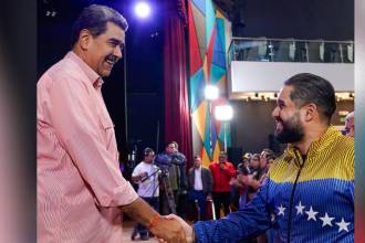 Nicolás Maduro y su hijo Nicolás Maduro Guerra. FOTO: TOMADA DE INSTAGRAM @maduroguerra