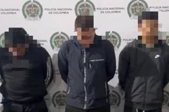 Los capturados fueron seguidos a través de las cámaras de seguridad hasta Medellín. FOTO: POLICÍA METROPOLITANA