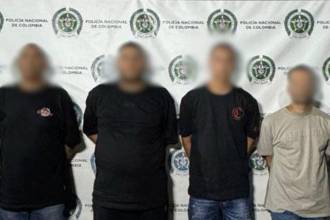 La Policía dio un golpe contra una banda que tenía azotado el Centro de Medellín con cobros extorsivos. FOTO: POLICÍA MEVAL