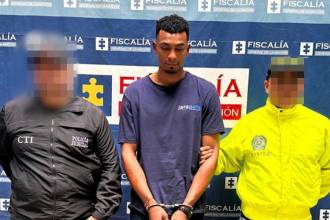 Capturado por ser el presunto responsable del homicidio de un estilista en la comuna 13. FOTO: CORTESÍA FISCALÍA