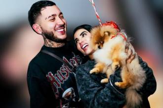 Karina García con su pareja, Kris R. FOTO: TOMADA DE INSTAGRAM @karinagarciaoficiall
