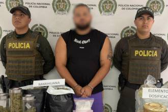 Captura de alias Chamo. FOTO: POLICÍA METROPOLITANA 