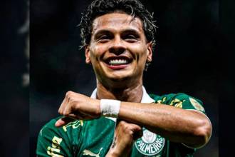 Richard Ríos celebrando un gol con el Palmeiras. /FOTO: INSTAGRAM @bivi_richard.rios