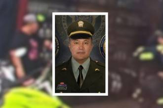Subintendente Gabriel Antonio Bohórquez Holguín, adscrito a la Dijín de la Policía Antioquia. FOTO: CORTESÍA Y POLICÍA