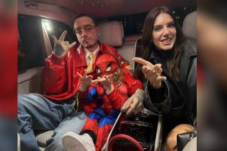 J Balvin junto a su hijo Río y su pareja Valentina Ferrer. FOTO: TOMADA DE INSTAGRAM @jbalvin