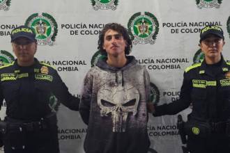 Arley Mauricio Rúa Foronda tras ser capturado. FOTO: DEPARTAMENTO DE POLICÍA ANTIOQUIA