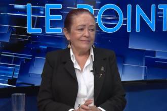 Vilma Velásquez, embajadora de Colombia en Haití. FOTO: CAPTURA DE VIDEO METROPOLE TELE