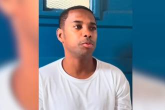 Exfutbolista Robinho hablando desde la cárcel. FOTO: UOL ESPORTE 