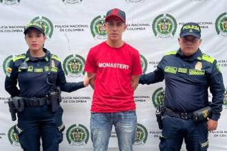 Diego Alejandro Pérez fue capturado por el delito de acto sexual violento. FOTO: CORTESÍA GOBERNACIÓN DE ANTIOQUIA