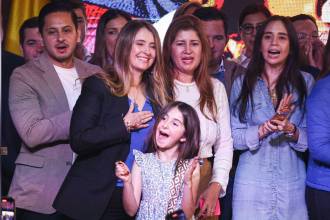 Paloma Valencia tras ser anunciada como candidata presidencial del Centro Democrático. FOTO: LINA GASCA - COLPRENSA