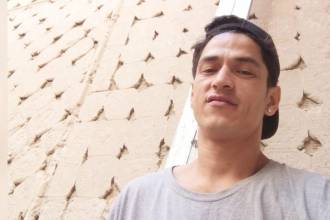 Cristofher se dedicaba a lo que le resultara en ese país. Trabajó como cocinero, en construcción y como jardinero, entre otros oficios. FOTO: CORTESÍA