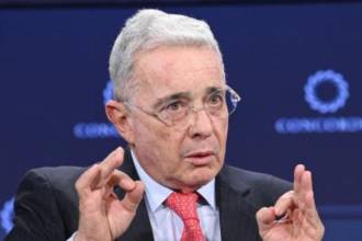 Álvaro Uribe Vélez, durante la Cumbre Anual de Concordia 2022. / FOTO: COLPRENSA