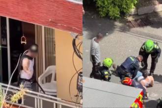 Un policía fue herido con un machete por un hombre en Envigado. FOTO: GENTEENVIGADO