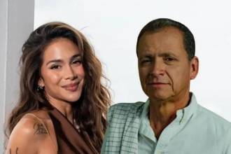 La cantante Greeicy Rendón y su padre, Luis Alberto Rendón. FOTO: IG @LUISALBERTOELCACHORRO @GREEICY