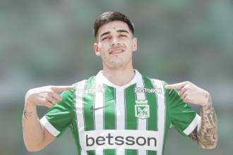El futbolista argentino Elías Cabrera, nuevo jugador de Atlético Nacional. FOTO: ATLÉTICO NACIONAL