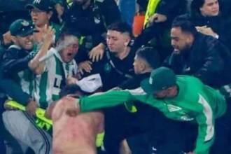 Algunas de las riñas habrían ocurrido porque ‘pillaban’ hinchas del Junior en las tribunas. FOTO: TOMADA DE X @barrabrava_net