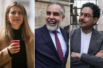 Paloma Valencia, Armando Benedetti e Iván Cepeda. FOTOS: COLPRENSA