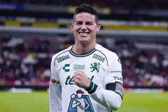 James Rodríguez debutó ante el Atlas de su compatriota Camilo Vargas. /FOTO: INSTAGRAM @jamesrodriguez10