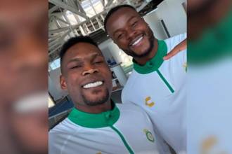 Díber Cambindo y Stiven Barreiro. FOTO: INSTAGRAM @DIBER_CAMBINDO_