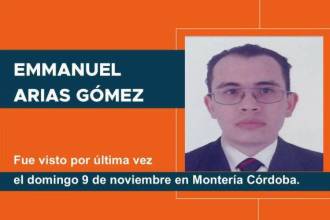 20 días sin rastro y su familia lo busca En Medellín y Montería. FOTO: ALCALDÍA DE MEDELLÍN