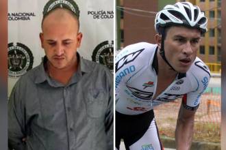 Edison Arley Posada Posada (izq.) fue hallado responsable del crimen del ciclista antioqueño Marlon Pérez (der.) ocurrido en 2024. FOTO: FISCALÍA Y ARCHIVO EL COLOMBIANO