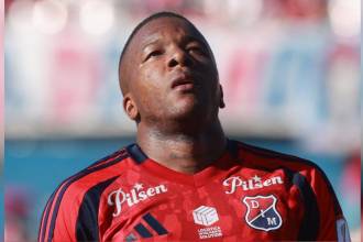Francisco Chaverra, jugador del Independiente Medellín. FOTO: MANUEL SALDARRIAGA QUINTERO