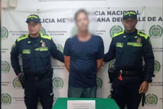 David Flint Stone tras ser capturado el pasado mes de abril. / FOTO: POLICÍA NACIONAL