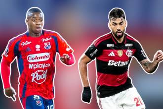 El volante Halam Loboa (izq.) es el jugador mejor cotizado del Medellín y Lucas Paquetá (der.) es el jugador mejor tasado del Flamengo, vigente campeón de la Libertadores. FOTOS: JUAN ANTONIO SÁNCHEZ E INSTAGRAM @lucaspaqueta