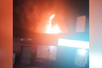 Incendio en la Bayadera de Medellín. /FOTO: CAPTURA DE VIDEO DAGRD