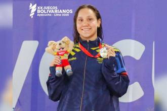La bogotana Jazmín Pistelli Palomino fue la deportista más ganadora de estos Bolivarianos. FOTO: FECNA.