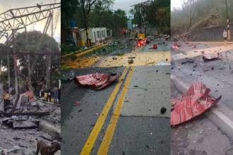 Las autoridades adelantan tareas de verificación y descartan la presencia de explosivos adicionales. FOTOS: CAPTURAS DE VIDEO X