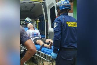 La joven de 25 años que resultó herida en Rionegro. FOTO: CORTESÍA