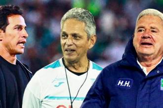 Diego Arias (izquierda), Reinaldo Rueda (centro) y Hernán Darío Herrera (derecha) gozan del cariño de los hinchas del verde. / FOTOS: MANUEL SALDARRIAGA, SELECCIÓN HONDURAS Y ONCE CALDAS