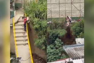 Captados tirando escombros en la quebrada La Rosa, comuna 2 (Santa Cruz). FOTO: CAPTURAS DE VIDEO TOMADAS DE X @TOBONVILLADA