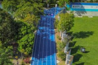 Pista de trote de la Unidad Deportiva de Belén. /FOTO: CORTESÍA ALCALDÍA DE MEDELLÍN