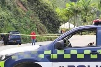 Acordonamiento de escena del crimen. FOTO: TOMADA DE HORA 13 NOTICIAS