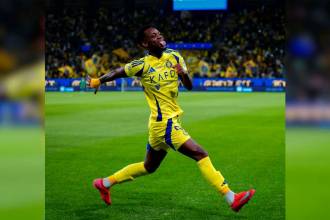Así celebró Jhon Jáder Durán su primer gol en el Al-Nassr. /FOTO: X @AlNassrFC_EN