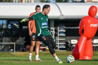 El jugador de Atlético Nacional, David Ospina, hace un poco más de año y medio no defiende el arco de la Tricolor, la última vez fue en 2023 precisamente ante México. / FOTO: CORTESÍA FEDERACIÓN COLOMBIANA DE FÚTBOL